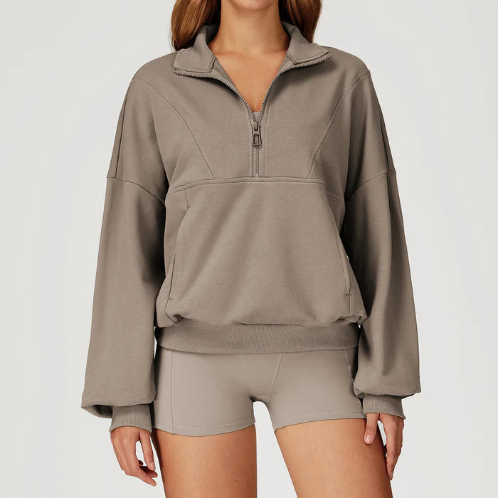 casual windproof warm versatile loose sweatshirt