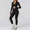 Slim-fit yoga fitness wear casual running sports three-piece suit