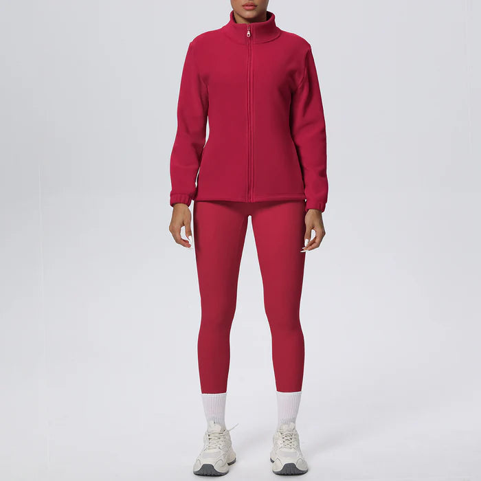 Women's jackets with legging fitness suit