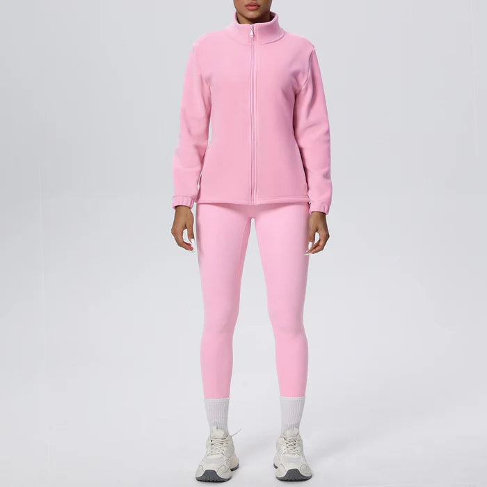 Women's jackets with legging fitness suit