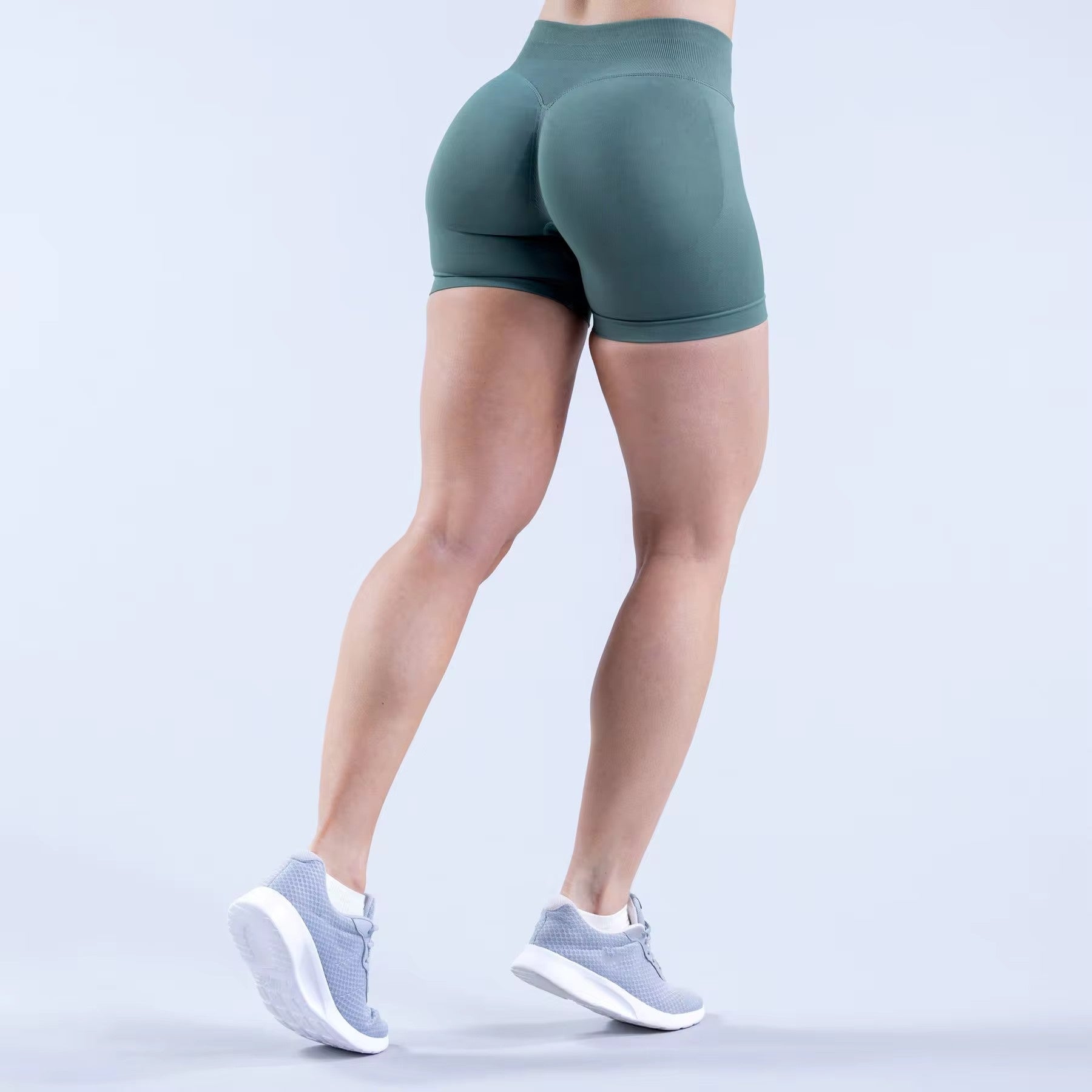 High Waist Scrunch Butt Compression Running Shorts